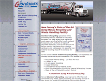 Tablet Screenshot of giordanosrecycling.com